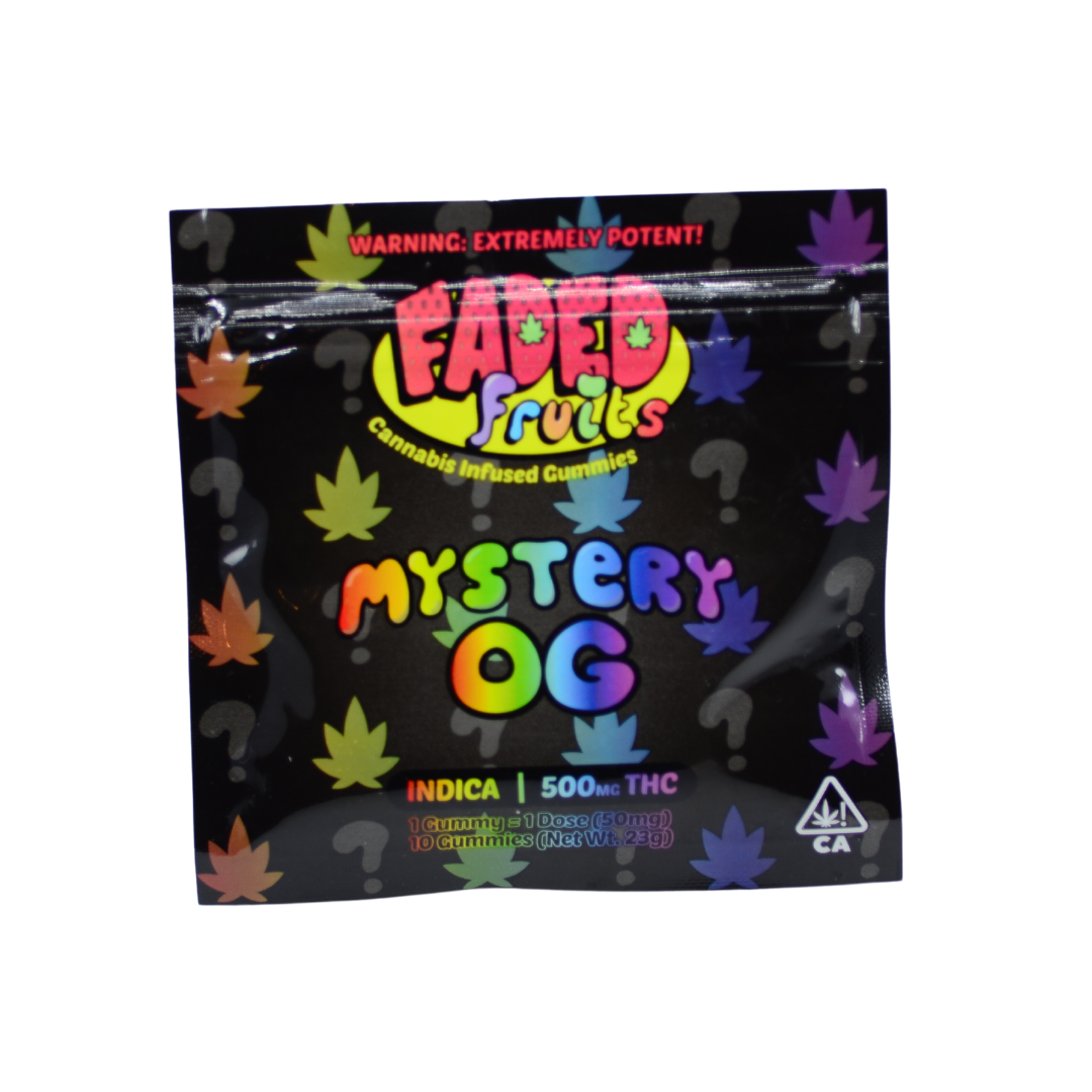 Faded Fruits THC Infused Gummies  - Mystery OG - 500mg