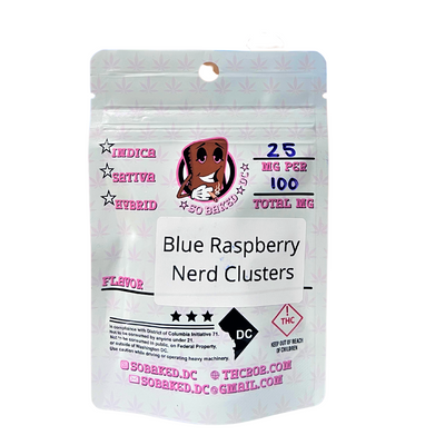 Blue Raspberry Nerd Clusters - 100mg