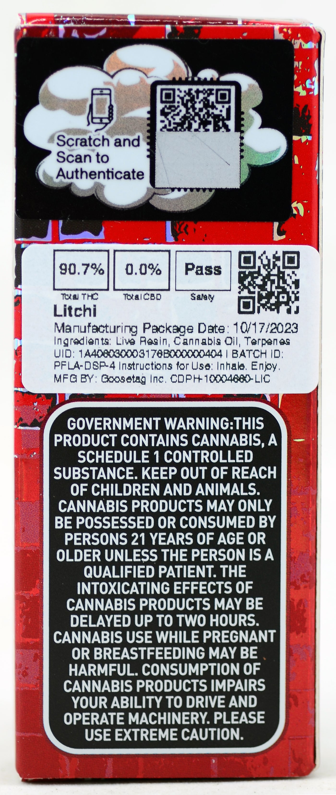 Puff LA 2 gram Disposable Vape - Litchi